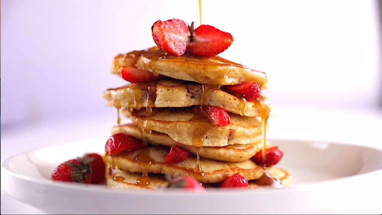 Strawberry Pancake: స్ట్రాబెర్రీ పాన్ కేక్ ఇలా చేశారంటే.. పిల్లలు లొట్టలేసుకుంటూ తింటారు..