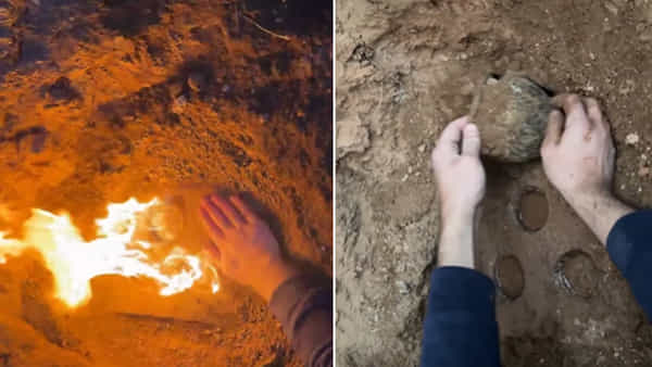 Viral Video: మట్టిలో పాతిపెట్టిన చిన్న కుండ.. దొరికిన పురాతన నిధి.. అదేంటంటే.!