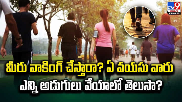 మీరు వాకింగ్ చేస్తారా ?? ఏ వయసు వారు ఎన్ని అడుగులు వేయాలో తెలుసా ?? మీరు వాకింగ్ చేస్తారా ?? ఏ వయసు వారు ఎన్ని అడుగులు వేయాలో తెలుసా ??