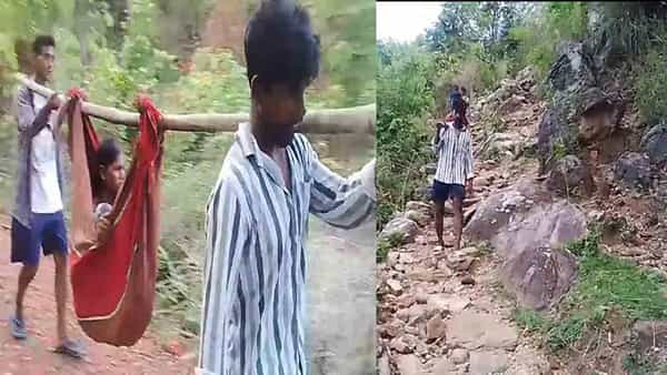 Andhra Pradesh: దారి సరిగాలేక గాలిలో ప్రయాణం.. డోలిలో ప్రసవించిన గిరిజన మహిళ