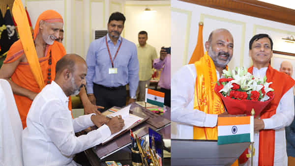 Bandi Sanjay: కేంద్ర హోంశాఖ సహాయమంత్రిగా బాధ్యతలు స్వీకరించిన బండి సంజయ్.. వీడియో చూశారా..?