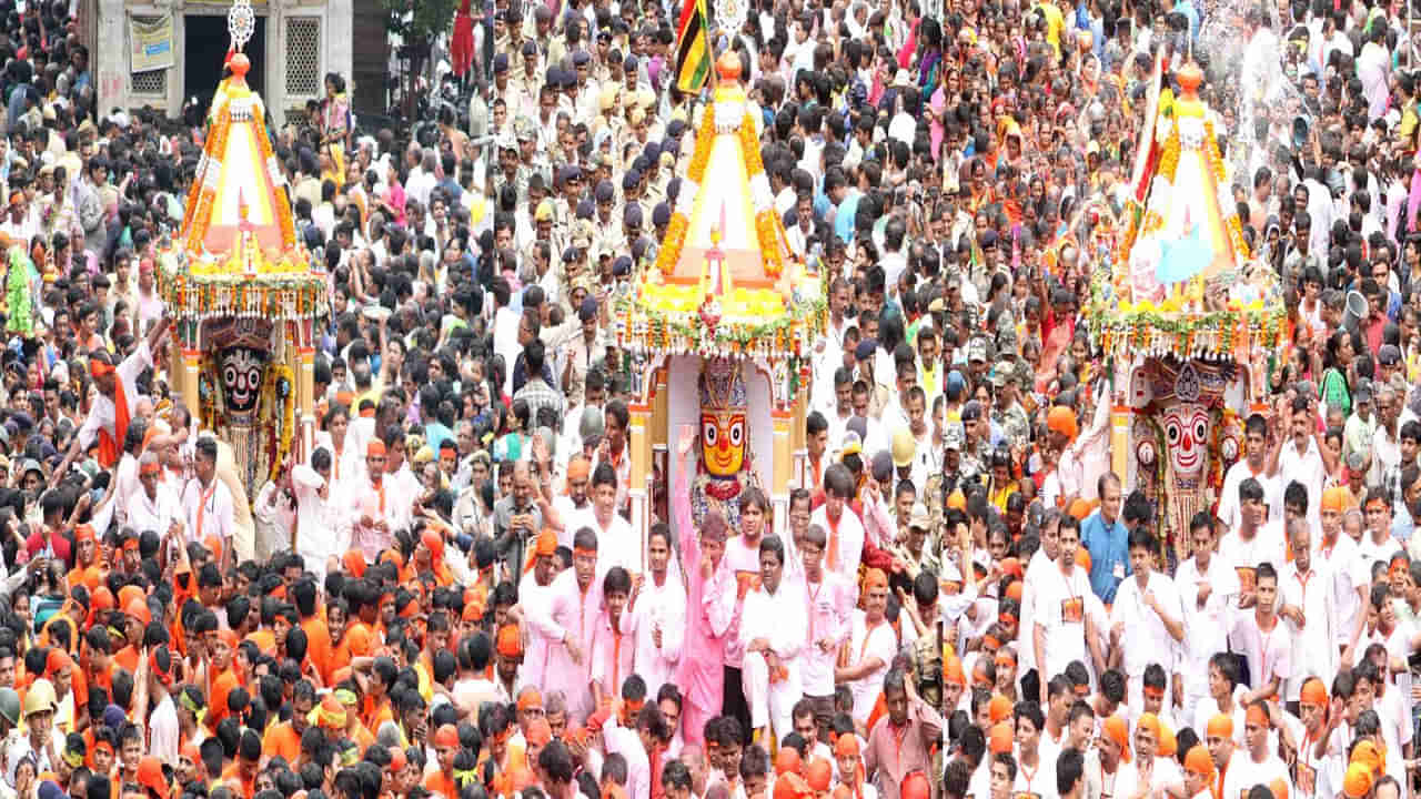 Jagannath Rath Yatra 2024: గుజరాత్‌లో రథయాత్రకు జగన్నాథుడు రెడీ.. స్పెషల్ వస్త్రధారణతో అన్న చెల్లితో కలిసి విహారం..