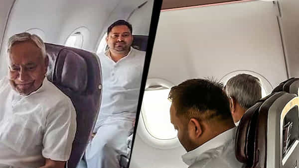 Lok Sabha Election: ఒకే విమానంలో ఇద్దరు ప్రత్యర్థి నేతలు.. ఢిల్లీ చేరుకున్న నితీష్ కుమార్, తేజస్వి యాదవ్
