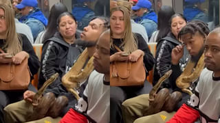 ఎవరక్కా నువ్వు.. మరీ ఇలా ఉన్నావ్..! పాపం మధ్యలో ఆ పాము ఏం చేసింది..