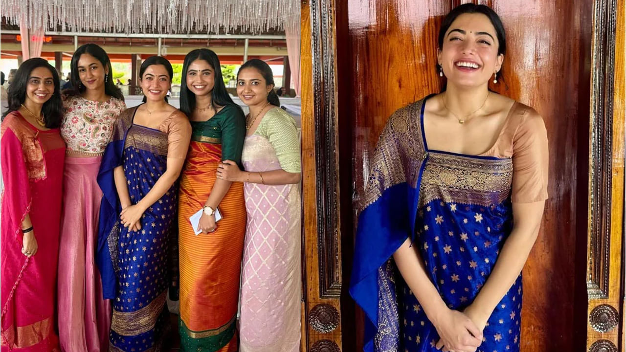 Rashmika Mandanna: స్నేహితురాలి పెళ్లిలో మెరిసిన నేషనల్ క్రష్.. చీరకట్టులో రష్మిక ఎంత క్యూట్‌గా ఉందో చూశారా?