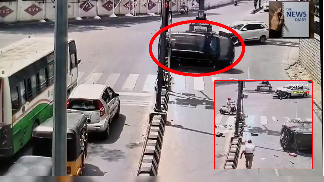 Viral Video: సికింద్రాబాద్లో ఘోరం.. సిగ్నల్ జంప్ చేయబోయాడు! కట్ చేస్తే రోడ్డుపై పల్టీలు..