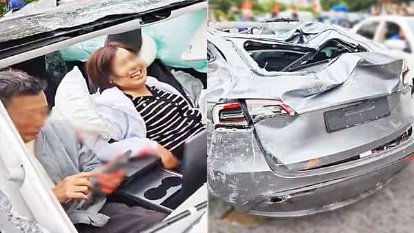 Tesla Model Y crashes: ప్రయాణికుల భద్రతకు టెస్లా పెద్దపీట.. ఈ తాజా ఘటనే సాక్ష్యం