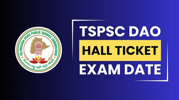 TGPSC DAO 2024 Hall Tickets: టీజీపీఎస్సీ డీఏవో పోస్టులకు హాల్ టికెట్లు విడుదల.. పరీక్ష తేదీలు ఇవే
