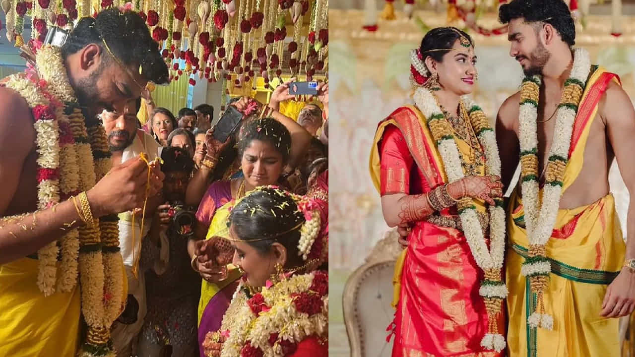 వెంటకేశ్, శృతిల వివాహ వేడుక దక్షిణాది సంప్రదాయం ప్రకారం జరిగింది. పెళ్లి వేడుకలో వీరిద్దరి వేషధారణ అభిమానులు, నెటిజన్లను విశేషంగా ఆకట్టుకుంది