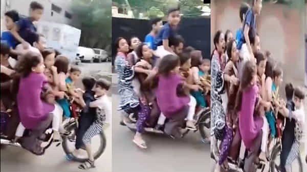 Viral Video: ఇది బైక్ కాదు పుష్పకవిమానం.. దమ్ముంటే బైక్పై కూర్చుని ప్రయాణిస్తున్న వారి సంఖ్య లెక్కించండి..