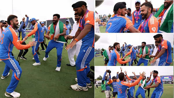 Video: ఇది కదా ఆనందమంటే.. భాంగ్రా స్టెప్పులతో అదరగొట్టి కోహ్లీ, అర్షదీప్.. వైరల్ వీడియో