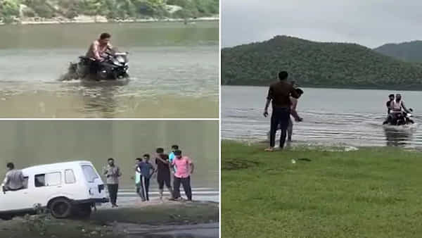 Bike stunt into crocodile lake: ఇదేం రీల్స్ పిచ్చిరా బాబు..300 మొసళ్లు ఉన్న సరస్సులో బైక్ స్టంట్.. కట్చేస్తే..