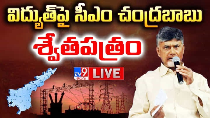 Chandrababu: విద్యుత్ శాఖపై శ్వేత పత్రం విడుదల చేసిన సీఎం చంద్రబాబు.. లైవ్ వీడియో Chandrababu: విద్యుత్ శాఖపై శ్వేత పత్రం విడుదల చేసిన సీఎం చంద్రబాబు.. లైవ్ వీడియో
