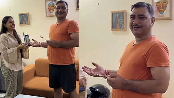 Viral Video: తండ్రి బర్త్ డేకి సర్ప్రైజ్ గిఫ్ట్ ఇచ్చిన కూతురు.. నాన్న రియాక్షన్ వెలకట్టలేనిది.. మనసుని హత్తుకుంటున్న వీడియో