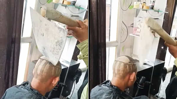 Viral video: వార్నీ.. గుండు గీయాలంటే ఇలాంటి ఆయుధం కావాలా..? మీరెక్కడ దొరికారు సామీ