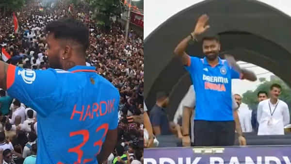 Hardik Pandya: సొంతూరికి ప్రపంచకప్ హీరో.. హార్దిక్ పాండ్యాకు గ్రాండ్ వెల్కమ్ చెప్పిన ఫ్యాన్స్.. వీడియో