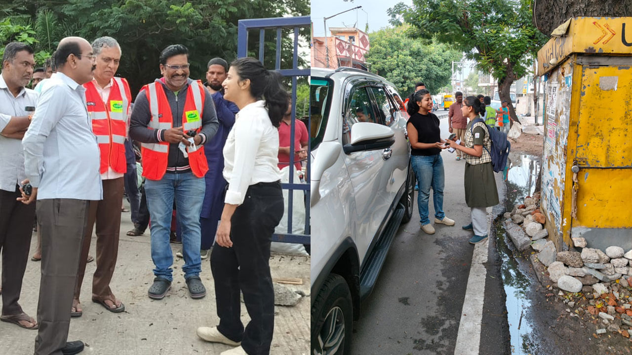 అటుగా వస్తున్న విద్యార్థినితో మాట్లాడిన కమిషనర్ ఆమ్రపాలి.. పరిసరాలను పరిశుభ్రంగా ఉంచుకోవాలని సూచించారు. చెత్తను స్వచ్ఛ ఆటో లకు అందించే విధంగా తోటి విద్యార్థులకు అవగాహన కల్పించి స్వచ్చ హైదరాబాద్ సాధనకు కృషి చేసే విధంగా  ప్రయత్నించాలని కమిషనర్ విద్యార్థినికి వివరించారు. కమిషనర్ వెంట శానిటేషన్ అడిషనల్ కమిషనర్ రవి కిరణ్ పాల్గొన్నారు.