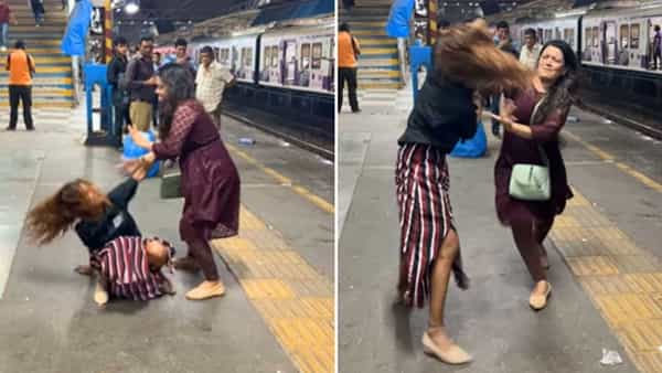 Viral Video: రైల్వే ఫ్లాట్ ఫాంపై రీల్స్ చేస్తూ యువతి పిచ్చిచేష్టలు.. ఒళ్లు మండి చితక్కొట్టిన మహిళ! వీడియో
