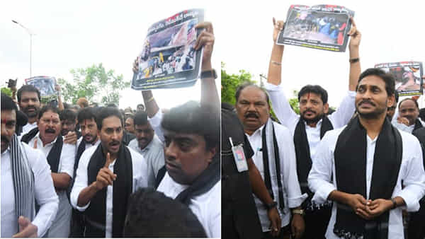 YS Jagan Dharna: ఏపీలో శాంతిభద్రతలు లోపించాయంటూ నిరసన.. ఢిల్లీలో వైఎస్ జగన్ ధర్నా