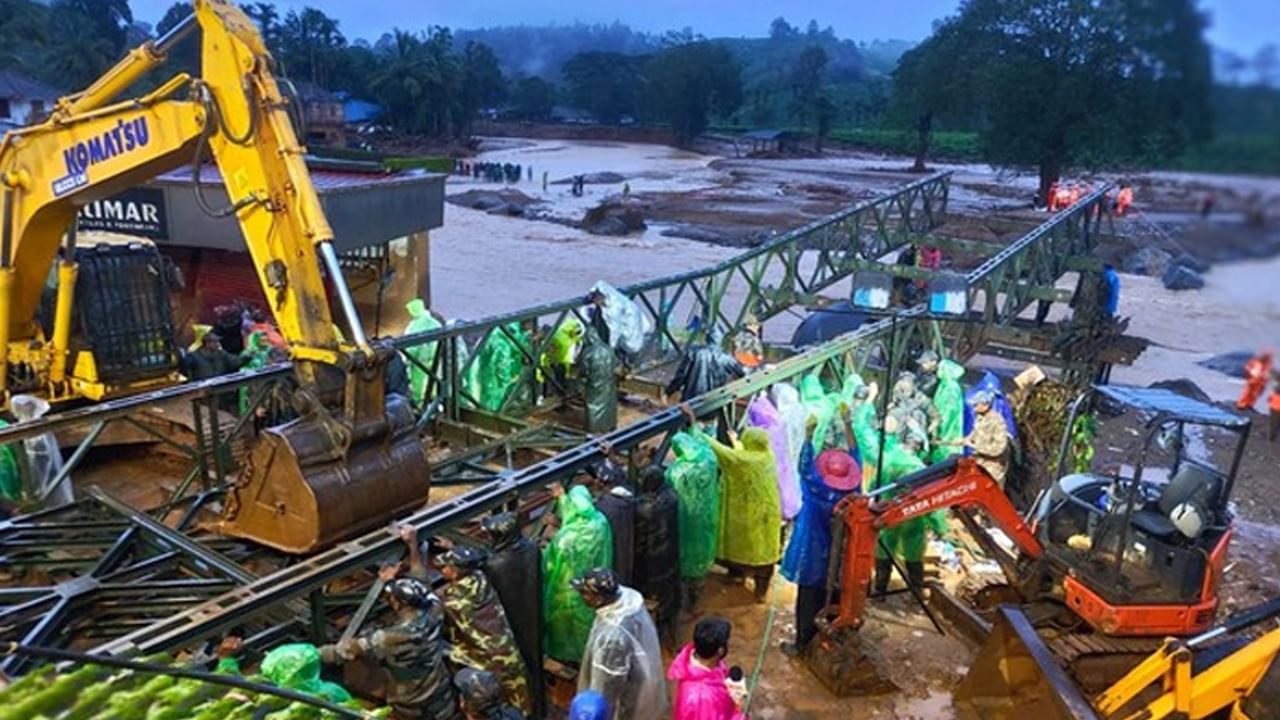 Wayanad landslides: సెల్యూట్‌ ఇండియన్ ఆర్మీ..! తాత్కాలిక బ్రిడ్జి నిర్మించి సహాయక చర్యలు..వీడియో