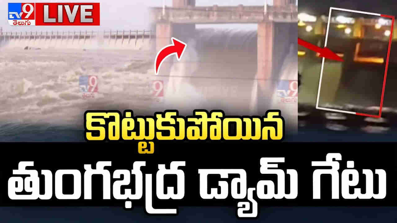 Tungabhadra Dam: 69 ఏళ్ల చరిత్రలో ఫస్ట్‌టైమ్‌ ప్రమాదం.. కొట్టుకుపోయిన తుంగభద్ర డ్యామ్‌ గేటు