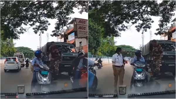 Viral Video: రాంగ్ రూట్లో వచ్చి రుబాబు.. తిక్క కుదర్చిన సైనికుడు.. వీడియో వైరల్