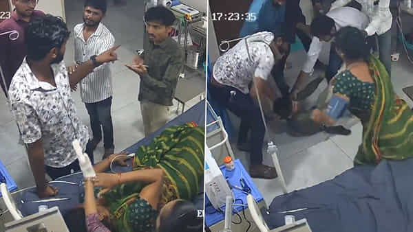 Watch: దారుణం.. చెప్పులు బయట విడవమన్నందుకు డాక్టర్పై దాడి.. షాకింగ్ వీడియో
