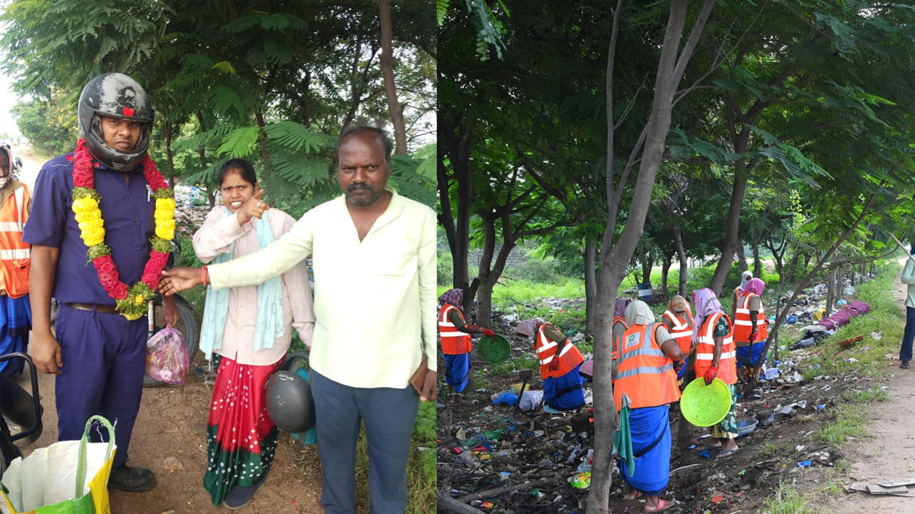  రహదారిపై చెత్త వేసిన ఆ వ్యక్తికి మున్సిపల్ సిబ్బంది ఇలా ఝలక్ ఇచ్చారు