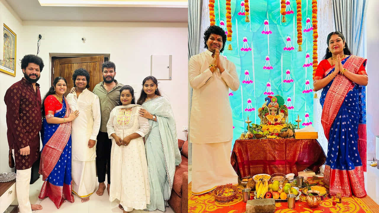 వినాయక నవరాత్రుల ఉత్సవాలు దేశవ్యాప్తంగా ఘనంగా జరుగుతున్నాయి. చిన్నా, పెద్దా అనే తేడా లేకుండా అందరూ ఈ ఉత్సవాల్లో ఉత్సాహంగా పాల్గొంటున్నారు. సామాన్యులతో పాటు సెలబ్రిటీలు గణేశుడి విగ్రహాలను ప్రతిష్ఠించి పూజలు నిర్వహిస్తున్నారు.