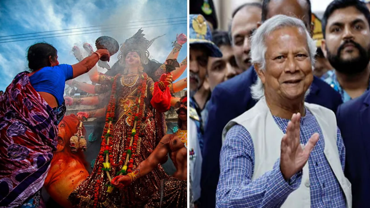 Bangladesh: ‘నమాజ్ వేళల్లో దుర్గా పూజలో సంగీత వాయిద్యాలు మోగించొద్దు’.. మతసామరస్యానికి బంగ్లా పిలుపు Bangladesh: ‘నమాజ్ వేళల్లో దుర్గా పూజలో సంగీత వాయిద్యాలు మోగించొద్దు’.. మతసామరస్యానికి బంగ్లా పిలుపు