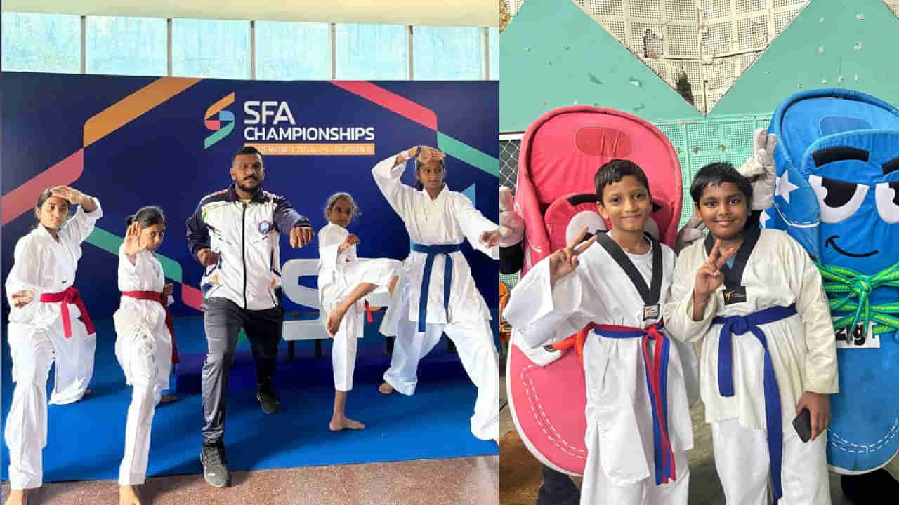 SFA Championships 5th day: హైదరాబాద్‌ వేదికగా SFA ఛాంపియన్‌షిప్‌ పోటీలు.. ఐదో రోజు ఆకట్టుకున్న షీ ఈజ్ గోల్డ్ డే థీమ్‌