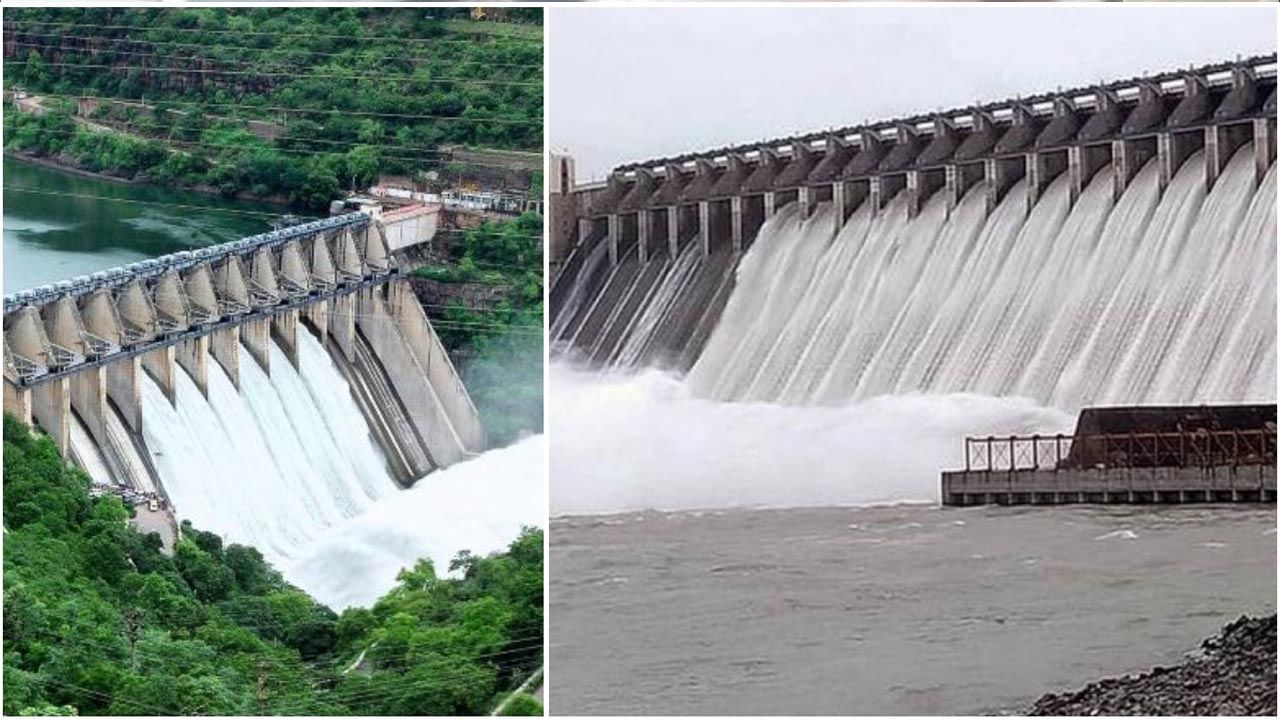 Water Projects: ఎగువన కురుస్తున్న వర్షాలకు ప్రాజెక్టులు ఫుల్.. నిండుకుండలా శ్రీశైలం, సాగర్