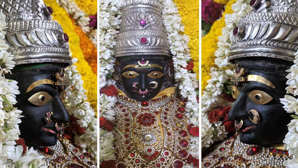 Andhra Pradesh: దేవీ శరన్నవరాత్రులలో అద్భుతం.. అమ్మవారి విగ్రహానికి చెమటలు పట్టిన దృశ్యం..!