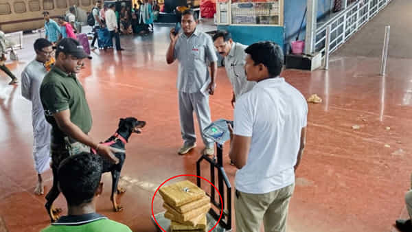 Vizag: రైల్వేస్టేషన్లో పోలీసులు తనిఖీలు.. ఒక్కసారిగా ఆగిన జాగిలం.. తెరిచి చూడగా