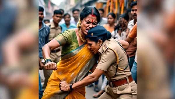 గొడవ జరుతుందని వెళ్తే, లేడీ కానిస్టేబుల్ బట్టలు చింపి, పళ్లతో కొరికి..!