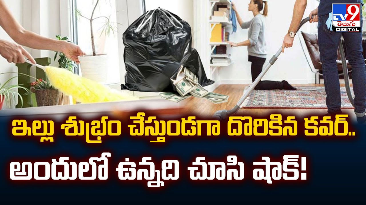 ఇల్లు శుభ్రం చేస్తుండగా మహిళకు దొరికిన ప్లాస్టిక్‌ కవర్‌.. అందులోఉన్నది చూసి షాక్‌ !!