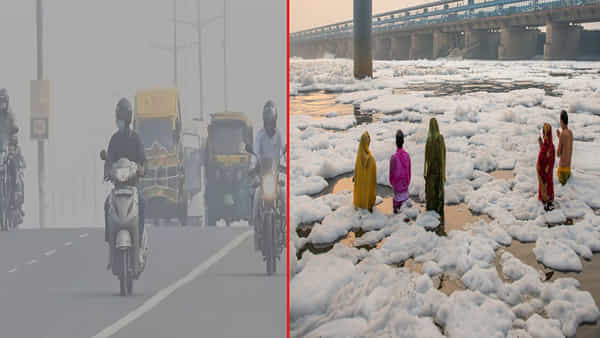 Delhi Air Pollution: ఢిల్లీలో డేంజర్ బెల్స్.. యమునా నదిపై వెల్లువలా తెల్లటి నురగ.. రేపటి నుంచి ఛట్ పూజ ప్రారంభం