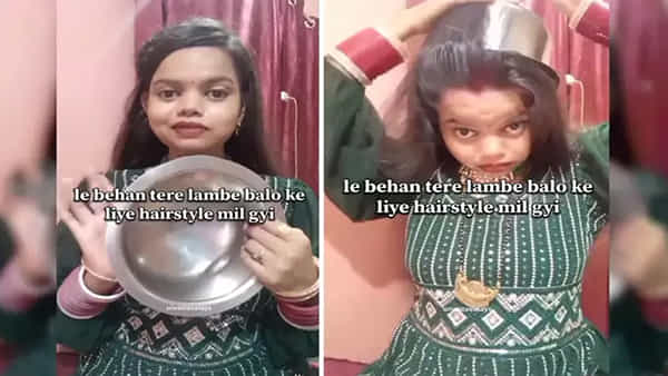 Girl Hairstyle Viral Video: వార్నీ.. వంటింట్లో గిన్నెలతో వెరైటీ హెయిర్ స్టైల్..!వ్యూస్ లో సునామీ సృష్టిస్తోంది.. చూస్తే అవాక్కే..