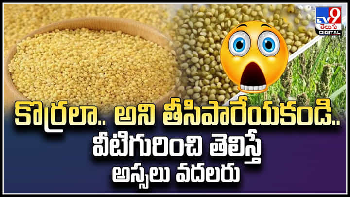 Korrala: కొర్రలా.. అని తీసిపారేయకండి. వీటిగురించి తెలిస్తే అస్సలు వదలరు.! Korrala: కొర్రలా.. అని తీసిపారేయకండి. వీటిగురించి తెలిస్తే అస్సలు వదలరు.!