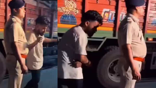 ఇలా ఉన్నారేంట్రా బాబు..! వెహికిల్ చెక్ చేయాలని ఆపితే.. డ్యాన్స్తో పిచ్చెక్కించాడుగా..