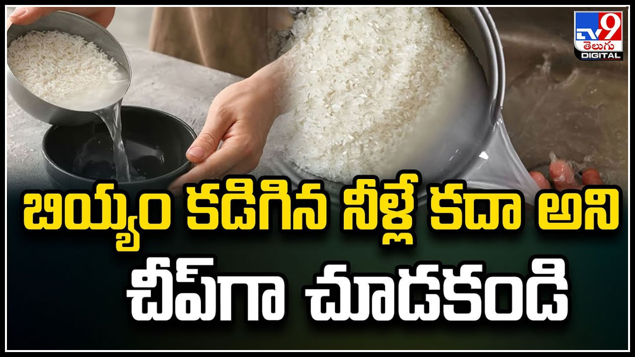 Rice Water: బియ్యం కడిగిన నీళ్లే కదా అని చీప్‌గా చూడకండి.! వీటితో ఎన్నో ఉపయోగాలు..