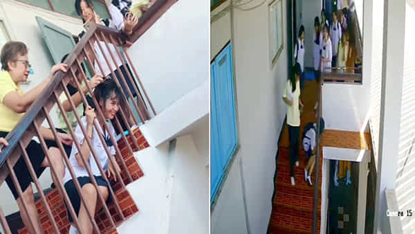 ఇదేమరి తిక్కంటే..! మెట్ల రెయిలింగ్ లో తలదూర్చిన యువతి.. బయటకు రాలేక పడ్డ అవస్థలు చూడాలి..