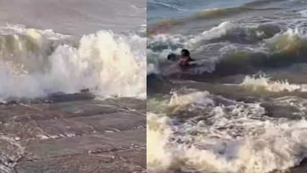 సముద్రపు అలల్లో చిక్కుకున్న అమ్మాయిలు.. తర్వాత ఏం జరిగిందో చూస్తే షాక్ అవ్వాల్సిందే..