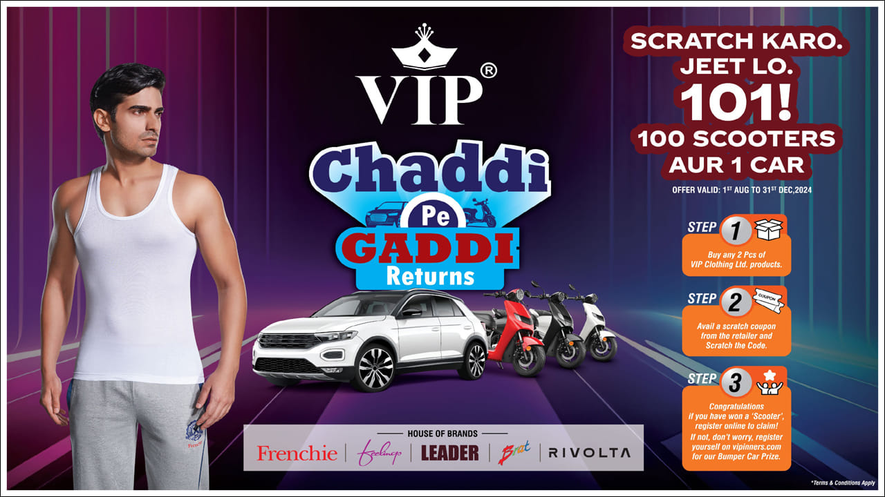 Vip Ltd VIP Clothing : వీఐపీ క్లాతింగ్ లిమిటెడ్ బంపర్ ఆఫర్.. 1 కారు, 100 ...
