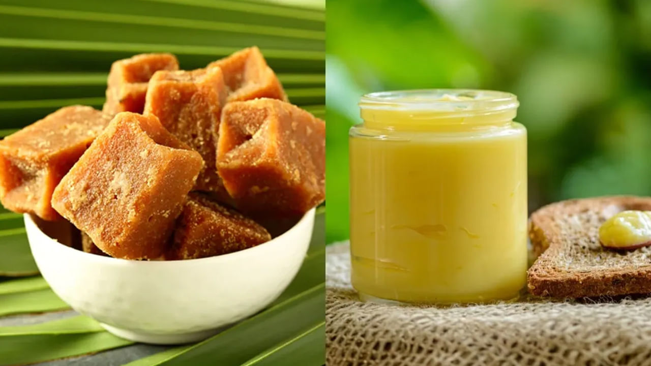 Ghee and Jaggery: చలికాలంలో బెల్లం, నెయ్యి కలిపి తింటే అద్భుతమైన ప్రయోజనాలు.. డోంట్ మిస్ ఇట్