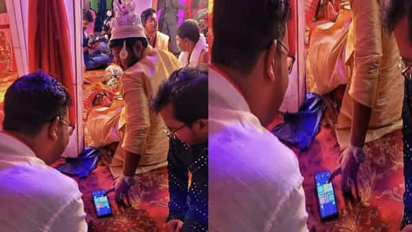 Pic of the Day: మరికాసేపట్లో వివాహం.. పీటలపై పెళ్లి కొడుకు ఏం చేస్తున్నాడో చూస్తే నవ్వాగదు! వైరల్ పిక్