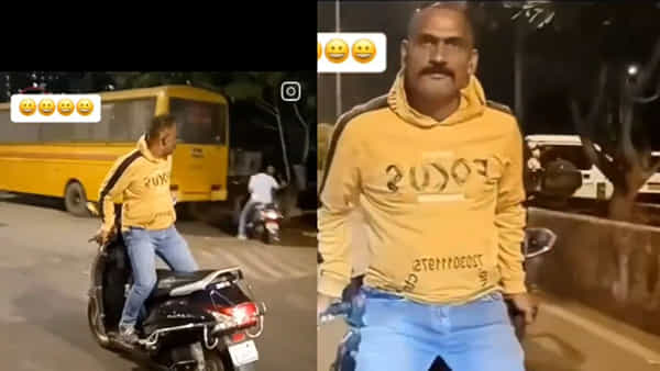 Viral Video: ఇదెక్కడి గుడ్డి స్టంట్రా బాబూ.. బైక్ ఇలా కూడా నడిపిస్తారా..? నెటిజన్లు ఫైర్..