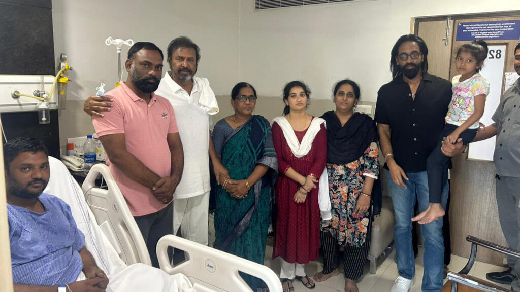 Mohan Babu With Ranjith Family 