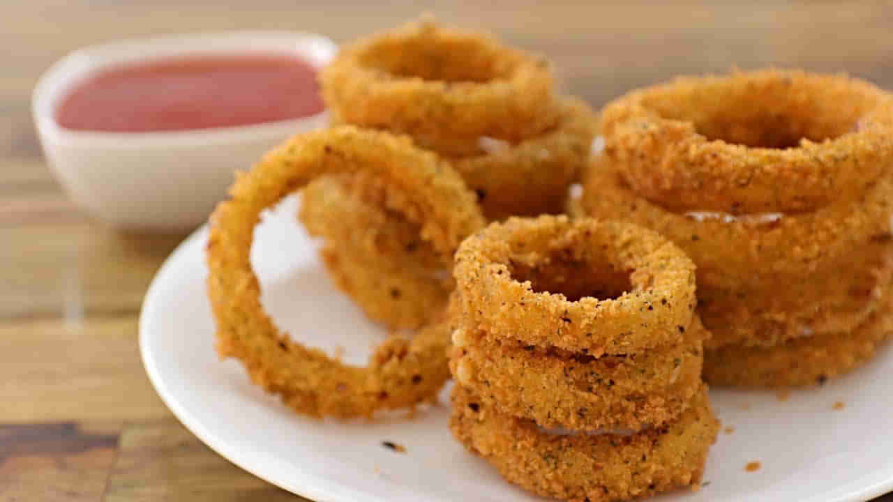 Onions Rings: కరకరలాడే ఆనియన్స్ రింగ్స్.. పదే నిమిషాల్లో సిద్ధం..