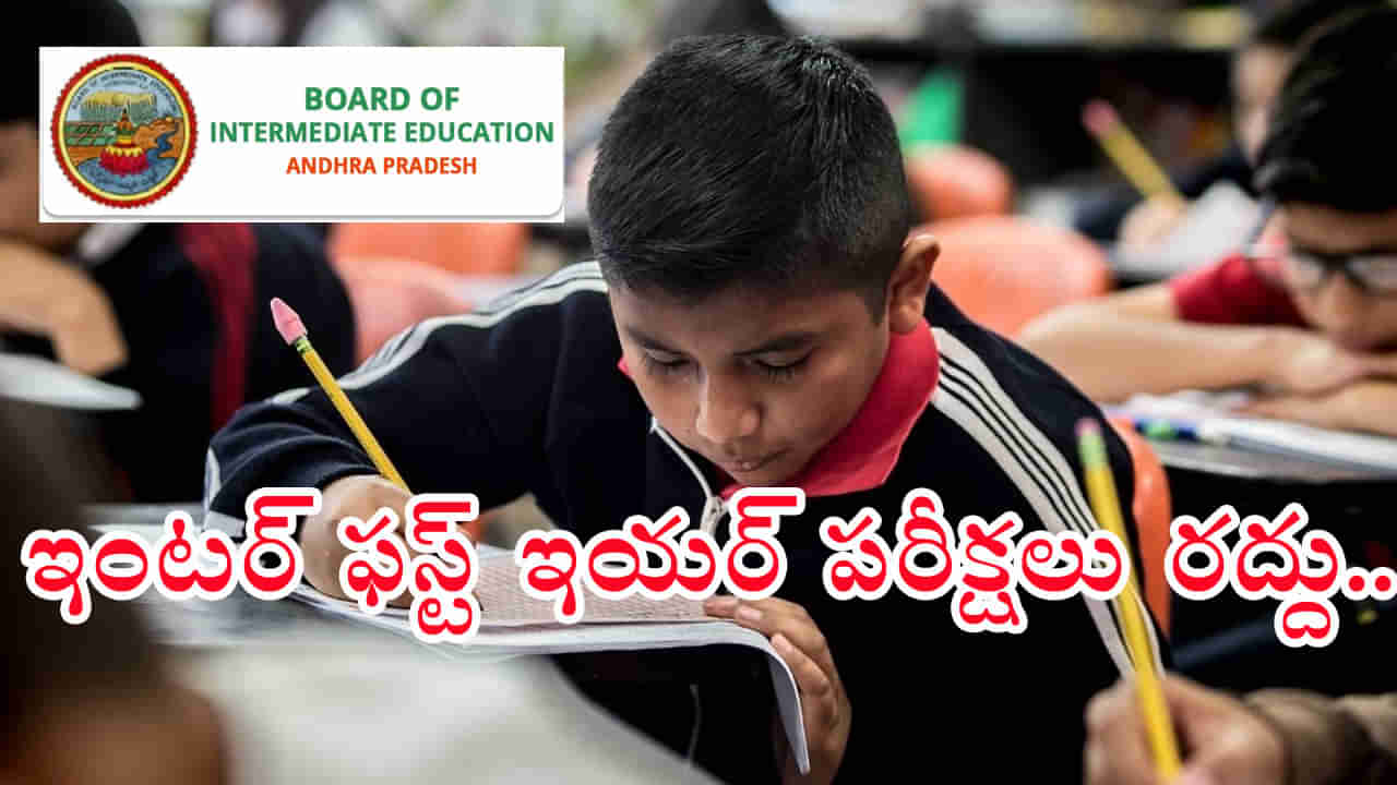 AP Inter 1st Year Exams Cancelled: ఇంటర్ ఫస్ట్ ఇయర్ పబ్లిక్ పరీక్షలు రద్దు.. ఇంటర్ బోర్డు సంచలన నిర్ణయం